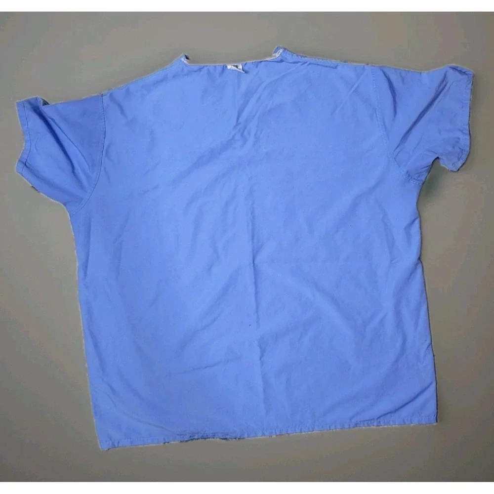 Medline PerforMAX Ceil Blue V-Neck Scrub Top XL 810NTHXL-CM Polyester Pocket